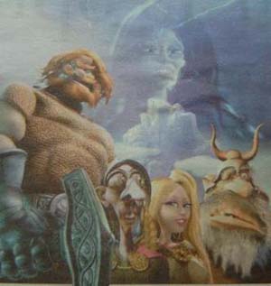 Loki, Þr, Freya i Hel - zdj. Morgunblaðið